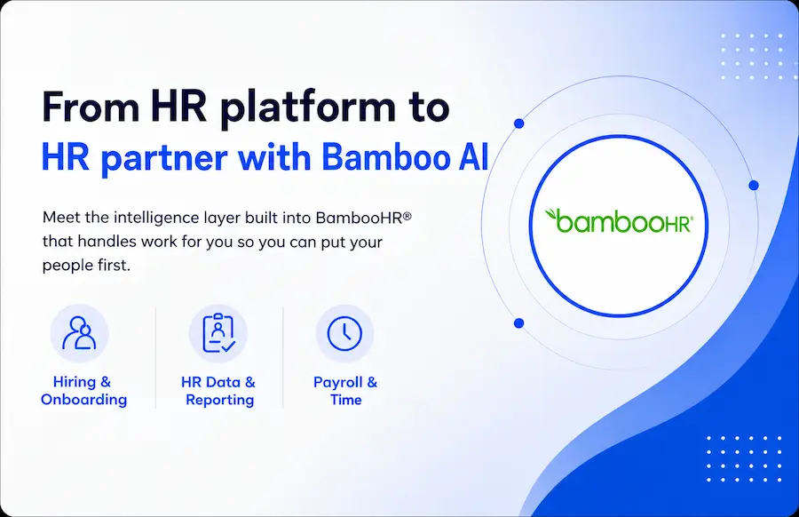 The BambooHR dashboard