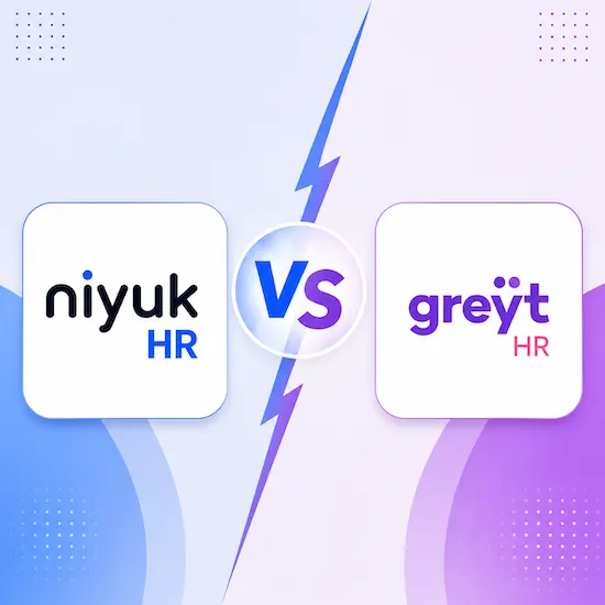 The Niyuk HR and greytHR marks either side of a VS divide